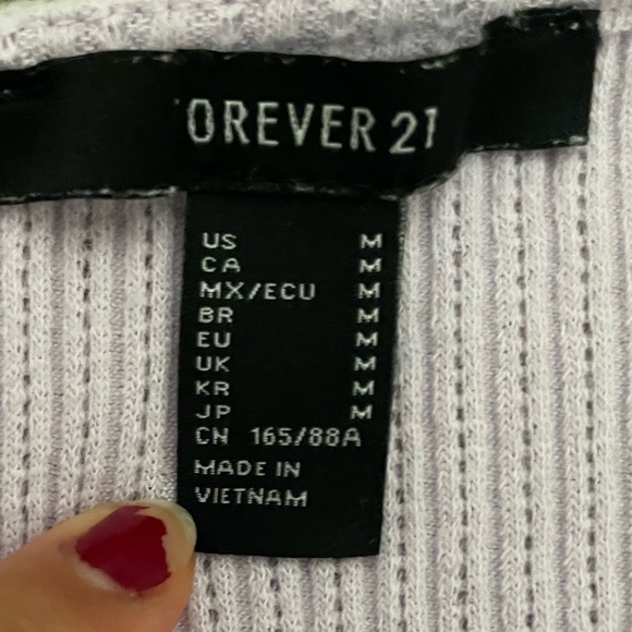 Women’s Lavender Babydoll Blouse Ruffle Spring Summer Coquette Casual Minimalist - Picture 3 of 3